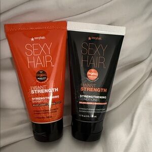 Sexy Hair Strengthening Shampoo - Orange & Black